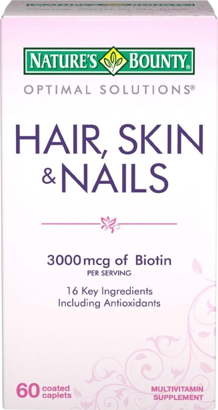 Nature's Bounty Hair, Skin and Nails Formula, 180 Coated Caplets (3 X 60 Count Packages) - BeesActive Australia