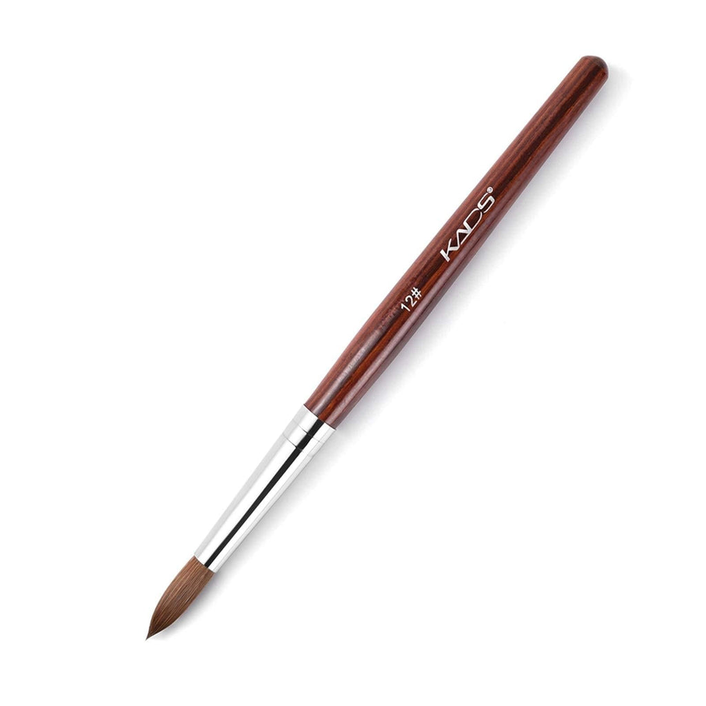 KADS Kolinsky Sable Pen Red Wood Acrylic Brush for Nail Art Nail Art Manicure Tool Acrylic Nail Brushes-12# size12 - BeesActive Australia