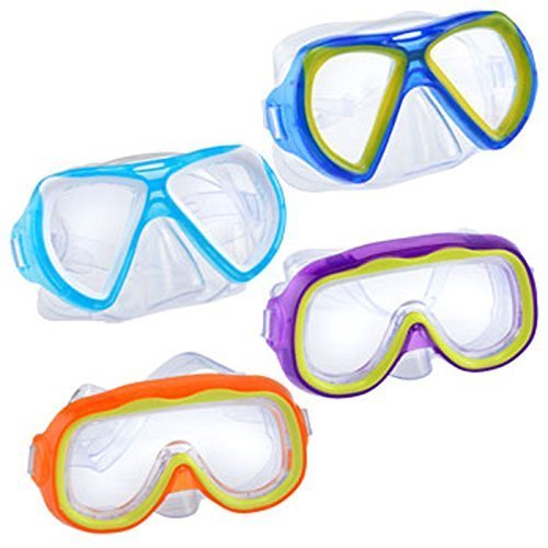 "Safety First" Splash-N-Swim Child-Sized Swim Masks Goggles Assortment! (Set of 4) - BeesActive Australia