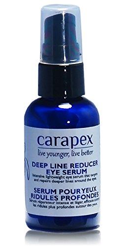 Carapex Deep Line Eye Serum, Treatment for Puffy Eyes, Bags, with Caffeine, Aloe Vera, Cucumber Extracts, Peptides, Lifting, Firming, Unscented, Cruelty Free (Single) Single - BeesActive Australia