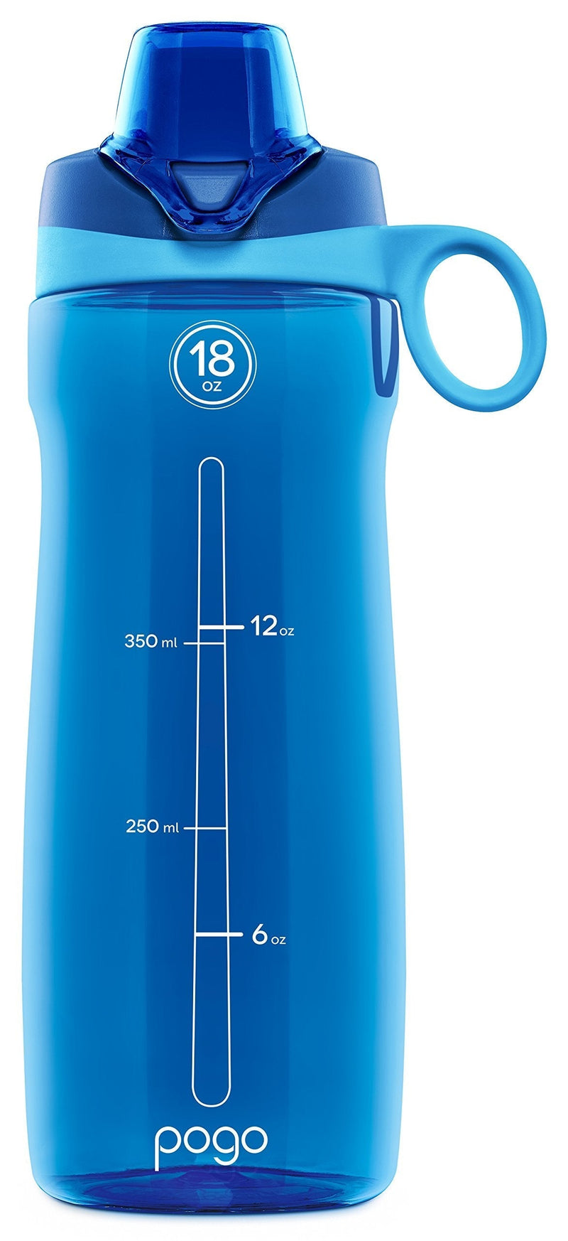 Pogo BPA-Free Plastic Water Bottle with Chug Lid 18 Oz Blue - BeesActive Australia