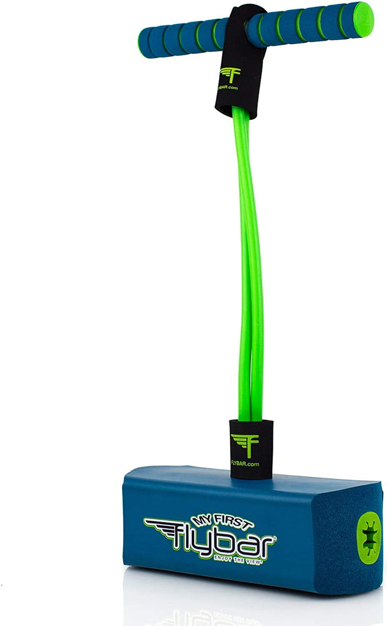 Flybar My First Foam Pogo Jumper for Kids Fun and Safe Pogo Stick for Toddlers, Durable Foam and Bungee Jumper for Ages 3 and up, Supports up to 250lbs Blue - BeesActive Australia
