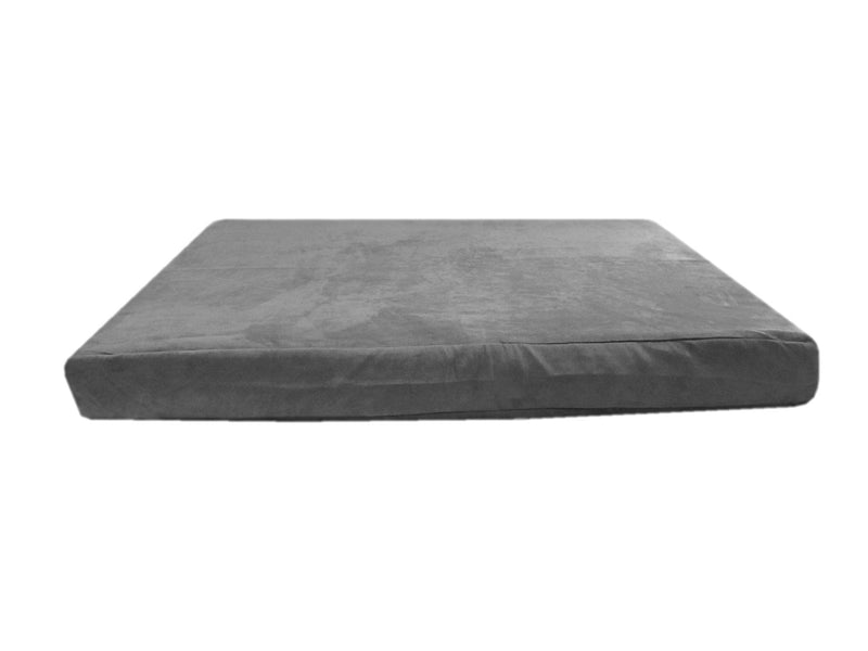 eConsumersUSA 41''x27''x4'' Replacement Luxury Comfort Dog Bed Zippered Duvet Gusset Cover in Gray Color Microsuede Fabric 100% Washable - Cover Case Only - BeesActive Australia