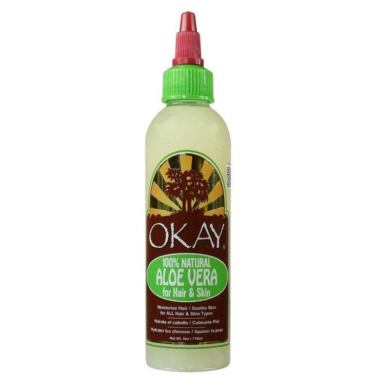 OKAY | Aloe Vera | For Hair and Skin | Hydrate, Strengthen, Moisturize | 100% Natural | Free of Silicone and Parabens | 4 oz - BeesActive Australia
