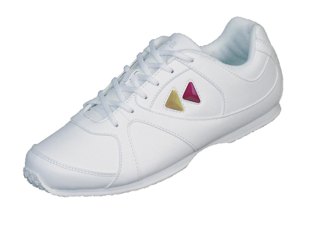 [AUSTRALIA] - Kaepa Women's Cheerful Cheer Shoe with Color Change Snap in Logo Size 7 White 