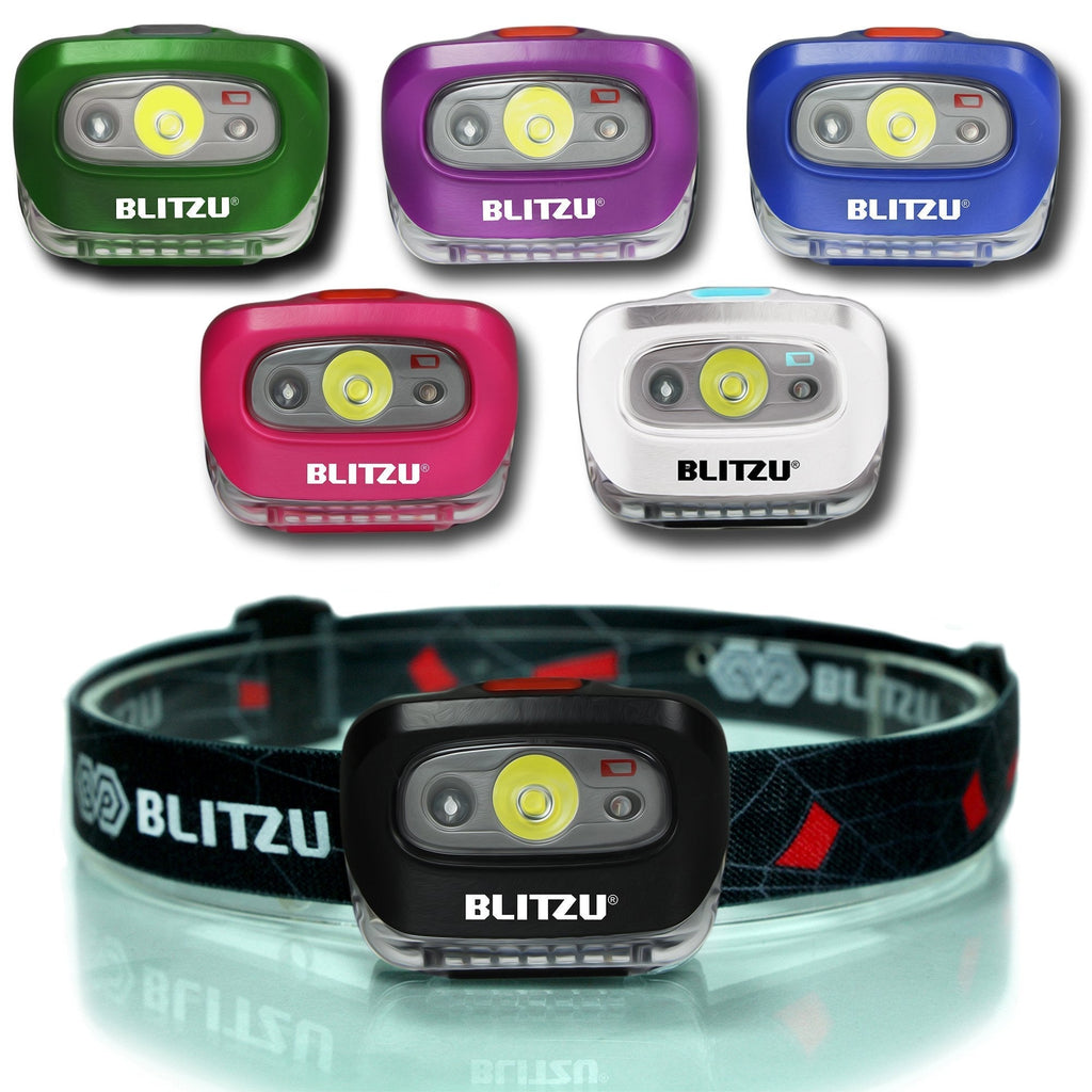 BLITZU Headlamps for Adults, Camping Accessories Clearance, Camping Gear and Equipment, Head Lamp to Wear, Head Flashlight, Camping Essentials for Family, Camper, Kids, Adults, Headband Light, Black - BeesActive Australia