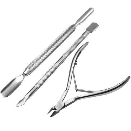 Nail Art Tool Solingen 3 Stainless Nail Cuticle Nipper Remover Clipper Manicure Set - BeesActive Australia