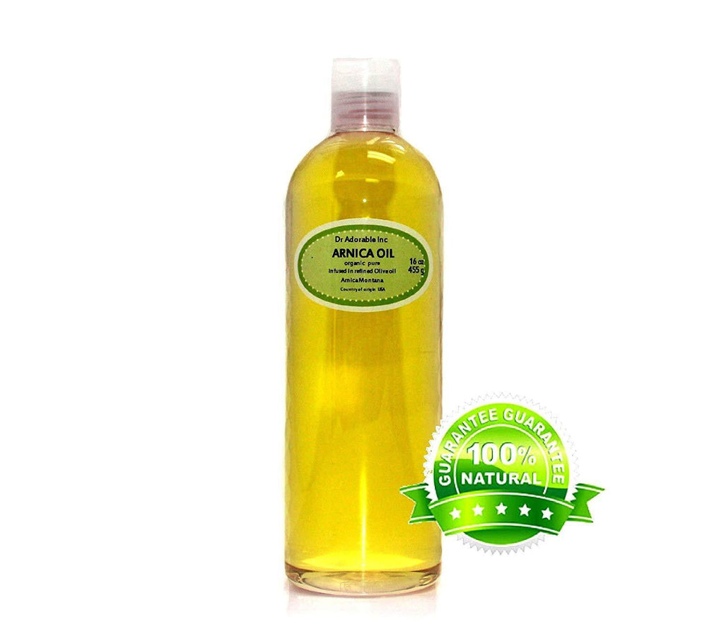 Premium Organic Arnica Herbal Oil 100 % Pure 16 Oz / 1 Pint - BeesActive Australia