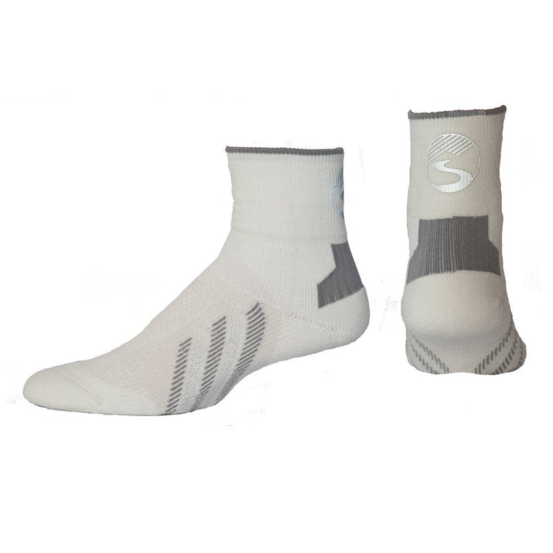 Showers Pass Torch Reflective Ankle Socks Small-Medium White - BeesActive Australia