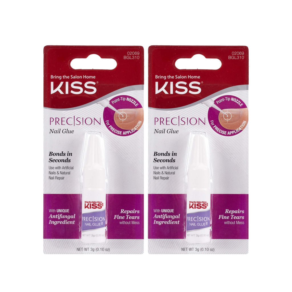 KISS Precision Nail Glue 0.10 oz - BGL310 (2 Packs) - BeesActive Australia
