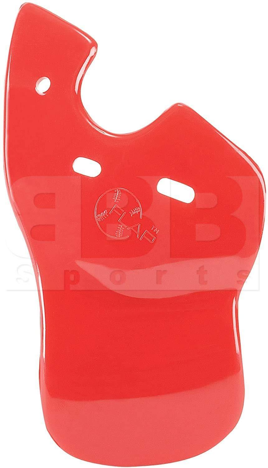 [AUSTRALIA] - Authentic Baseball Shop Red Right C-Flap (Left Handed Hitter) Batter's Helmet Face Protector Attachment (Helmet Sold Separately) 