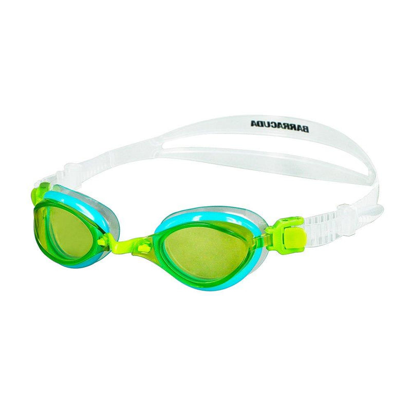 [AUSTRALIA] - Barracuda Junior Swim Goggle Fenix JR - Patented TriFushion System, Anti-Fog UV Protection, Easy Adjusting Quick Fit Lightweight No Leaking, Competition for Children Ages 7~15#73855 Yellow 