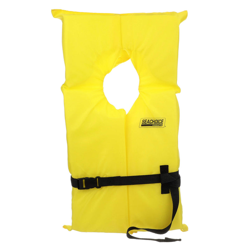 Seachoice Life Vest, Type II Personal Flotation Device - USCG Approved - Multiple Sizes and Colors Yellow Adult Xl - BeesActive Australia