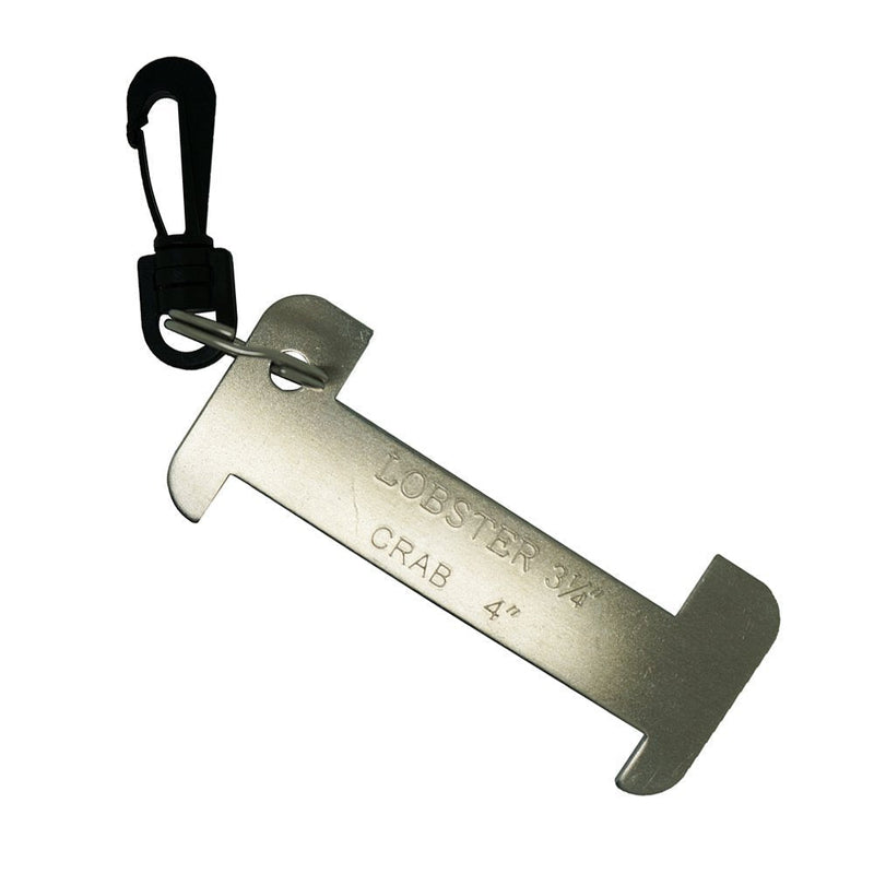 Scuba Diving Aluminum Crab and Lobster Gauge with Clip for California, 5" - BeesActive Australia
