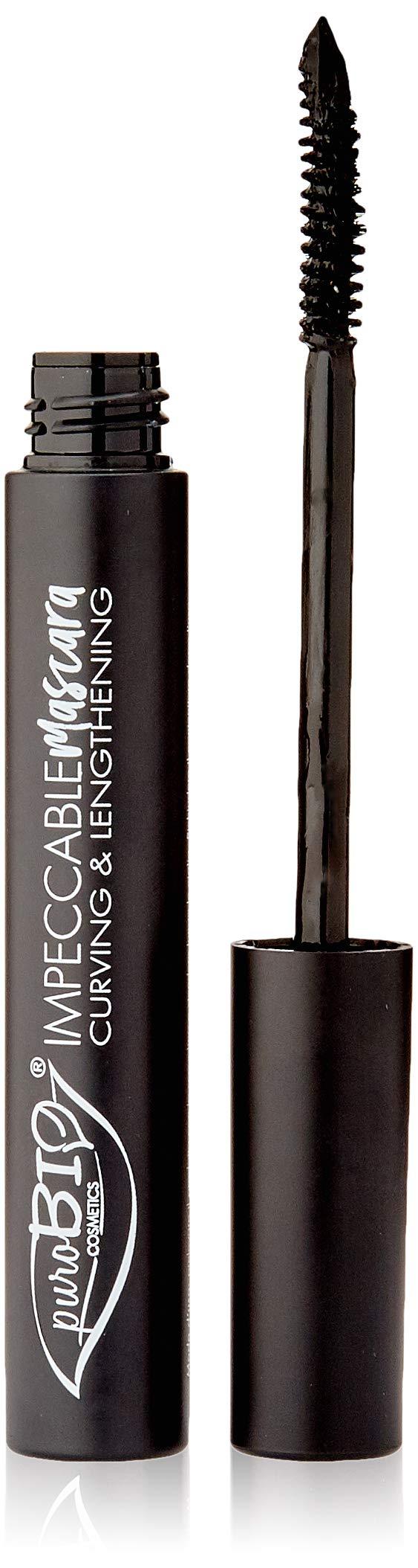 PuroBIO Certified Organic Impeccable Restructuring Black Mascara-Curling and Lengthening.With Bamboo Extract, Kaolin, Rhamnose, Rhodiola Rosea and Vitamin E. Sensitive Eyes. Vegan. Nickel Tested. - BeesActive Australia