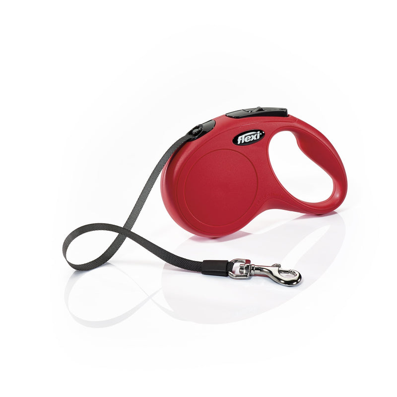 FLEXI New Classic Retractable Dog Leash (Tape), 16 ft, Small, Red - BeesActive Australia