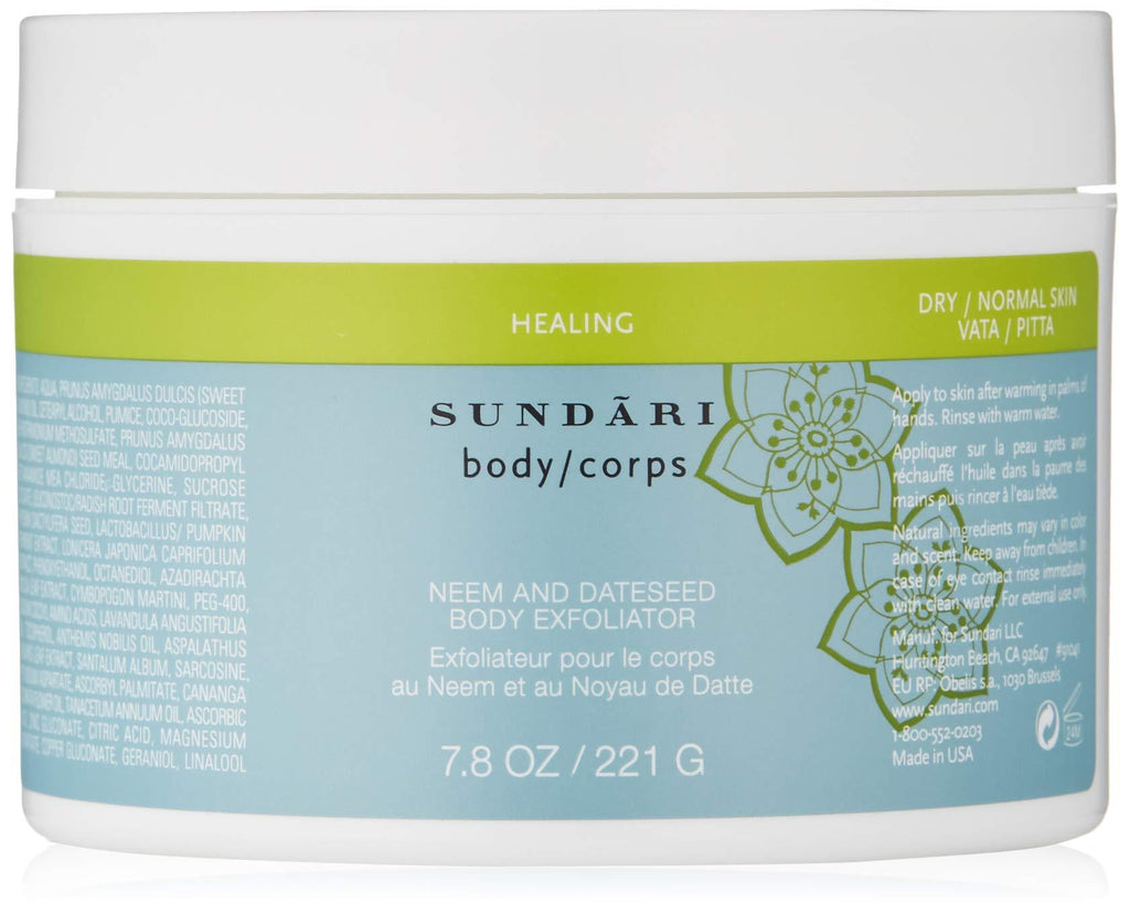 SUNDÃRI Neem and Date Seed Body Exfoliator - BeesActive Australia