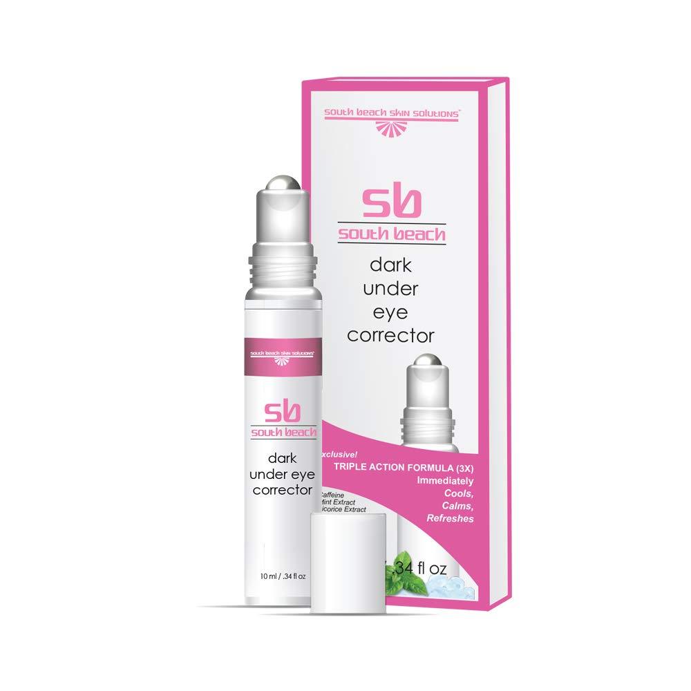 South Beach Dark Under Eye Corrector - Natural Salon Strength Anti Aging Under Eye Cream - Perfect for Tired Looking Dark Circles, Puffiness, Dark Bags, Dryness - Safe, No Harmful Chemicals - BeesActive Australia