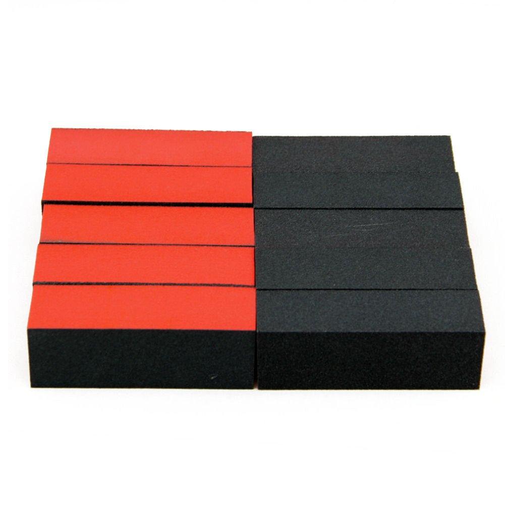 Baisidai 10 PCS Buffer Block for Nail Art Tool (Red Black) - BeesActive Australia