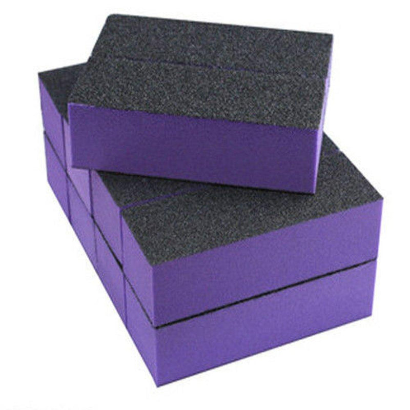 Baisidai 10 PCS Buffer Block for Nail Art Tool (Purple) - BeesActive Australia