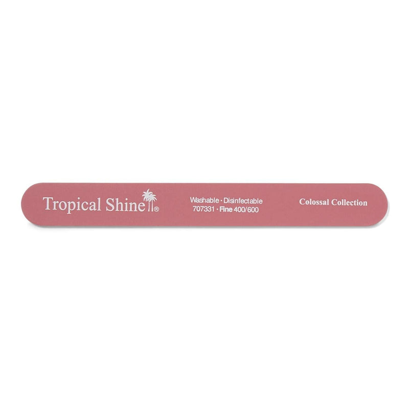 Tropical Shine Pink Colossal Nail File Fine 400/600 - BeesActive Australia