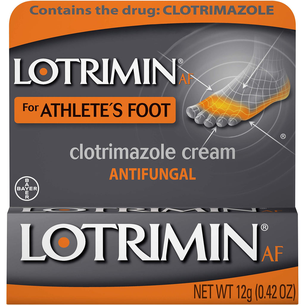 Lotrimin AF Cream for Athlete's Foot, Clotrimazole 1% Antifungal Treatment, Clinically Proven Effective Antifungal Treatment of Most AF, Jock Itch and Ringworm, Cream, .42 Ounce (12 Grams) - BeesActive Australia