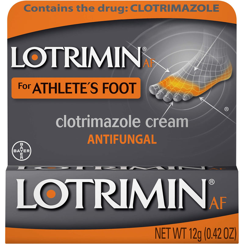 Lotrimin AF Cream for Athlete's Foot, Clotrimazole 1% Antifungal Treatment, Clinically Proven Effective Antifungal Treatment of Most AF, Jock Itch and Ringworm, Cream, .42 Ounce (12 Grams) - BeesActive Australia