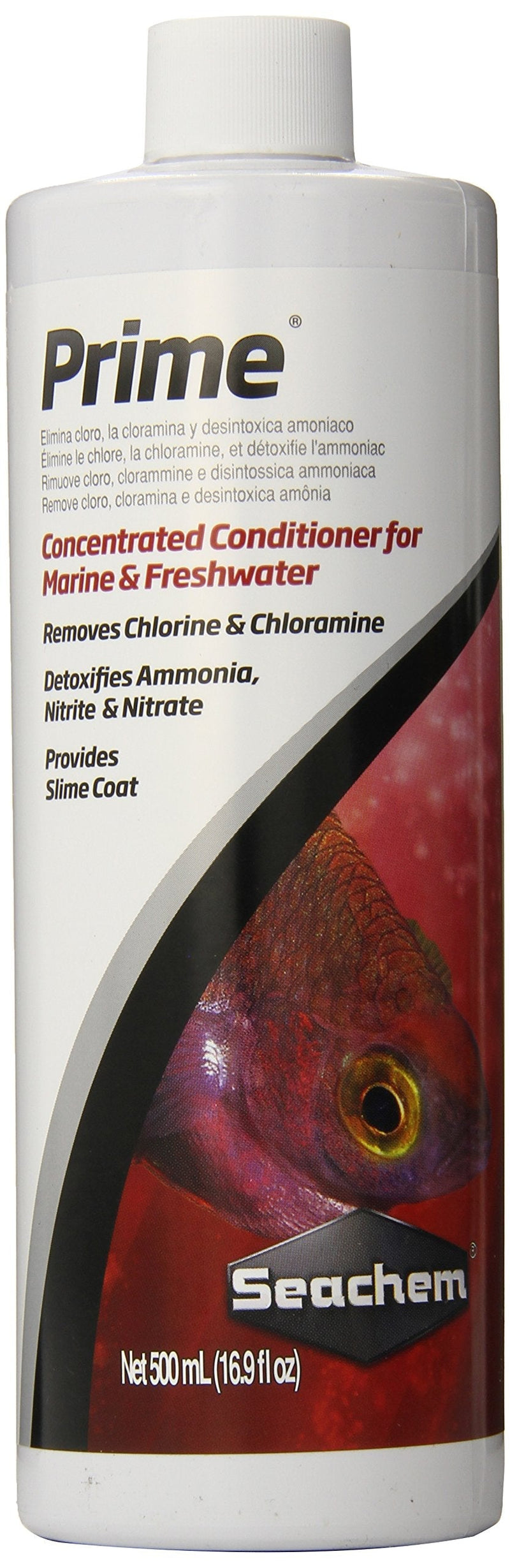 Seachem Prime Fresh and Saltwater Conditioner - Chemical Remover and Detoxifier 16.9 fl. oz - BeesActive Australia