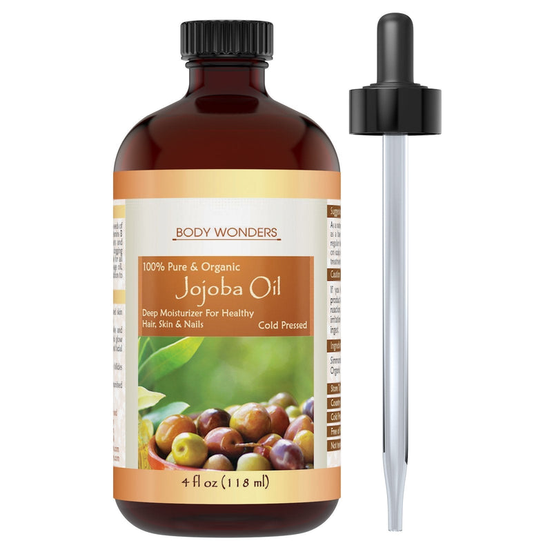 Body Wonders Jojoba Oil 4 Fl Oz Cold-pressed, Hexane Free, Supports Healthy Hair, Skin & Nails - BeesActive Australia