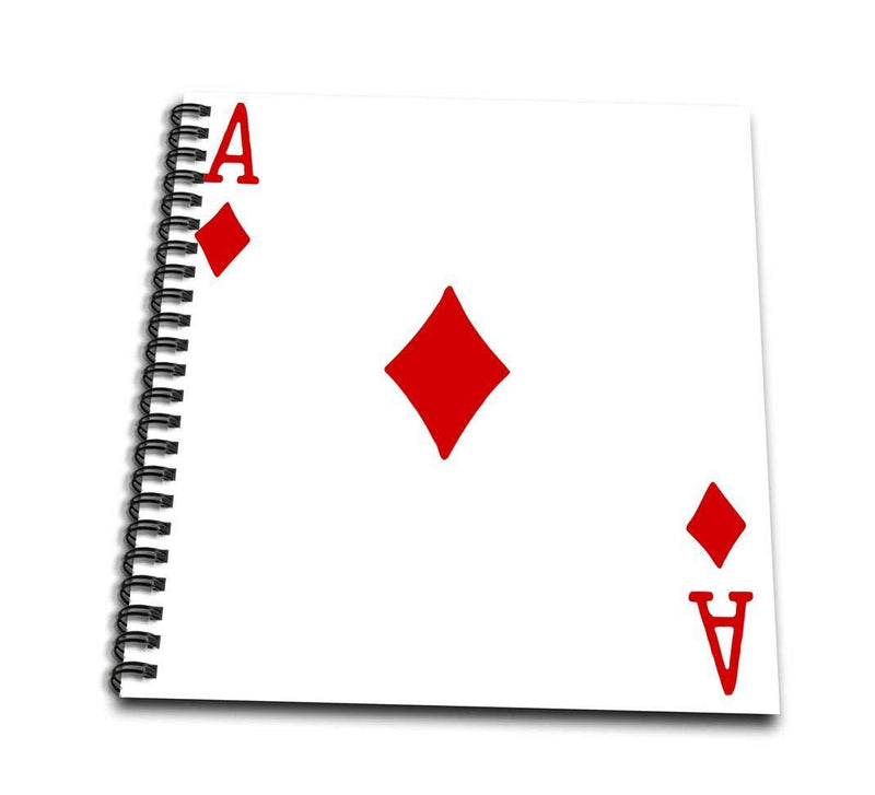 [AUSTRALIA] - 3dRose db_76550_3 Ace of Diamonds Playing Card-Red Diamond Suit-Gifts for Cards Game Players of Poker Bridge Games-Mini Notepad, 4 by 4" 