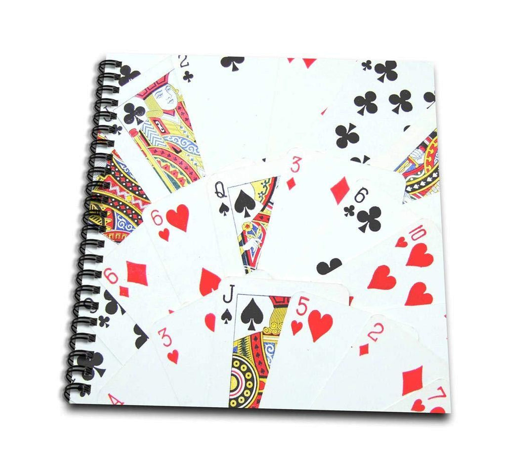 [AUSTRALIA] - 3dRose db_112895_3 Playing Cards Photography-Deck of Cards Photo Gift for Poker Bridge and Other Card Game Players-Mini Notepad, 4 by 4" 4x4 notepad 