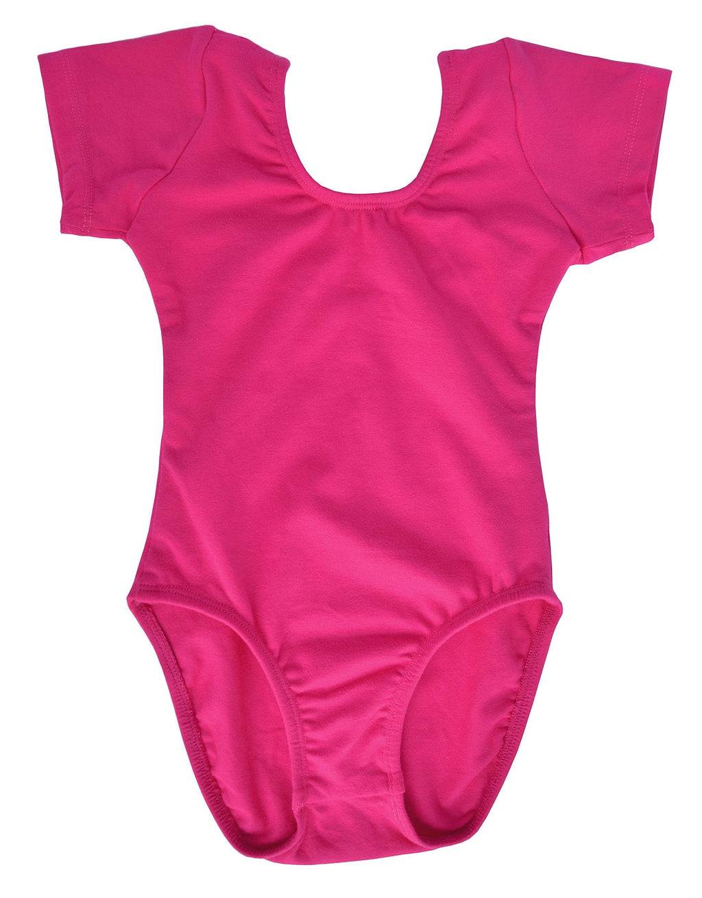 [AUSTRALIA] - Dancina Toddler Short Sleeve Leotard for Girls 5 Hot Pink 