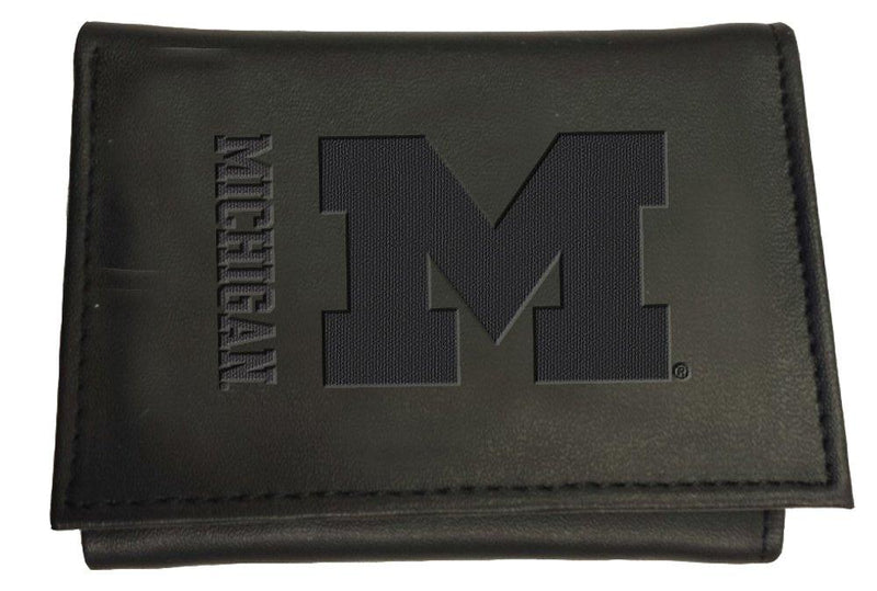 [AUSTRALIA] - Team Sports America Leather Michigan Wolverines Tri-fold Wallet 