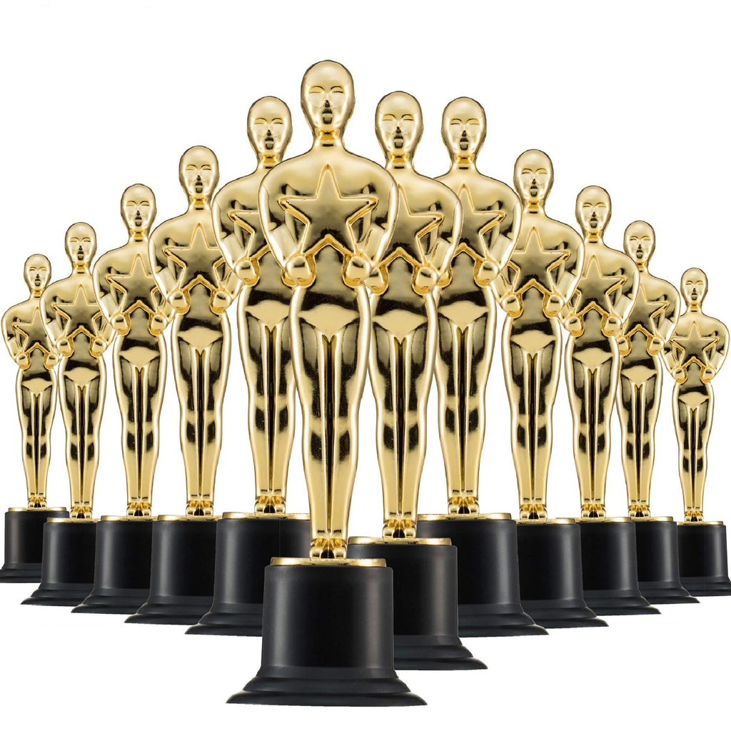 Prextex Gold 6'' Award Trophies (12 Pack) for Ceremonies or Parties - BeesActive Australia