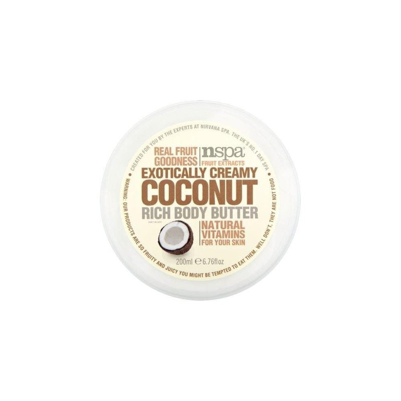 N-Spa Fruit Extracts Exotically Creamy Coconut Rich Body Butter (200ml) - Pack of 2 - BeesActive Australia