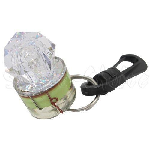 [AUSTRALIA] - Scuba Choice Diamond Shape Water Activated Mini Safety LED Flash Light with Clip, White 