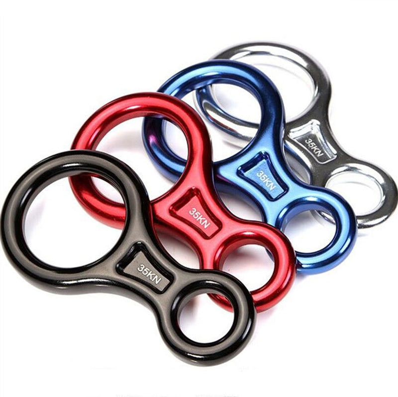 CdyBox 35KN Super 8 Belay Device Titan Figure 8 Descender for Climbing Red - BeesActive Australia