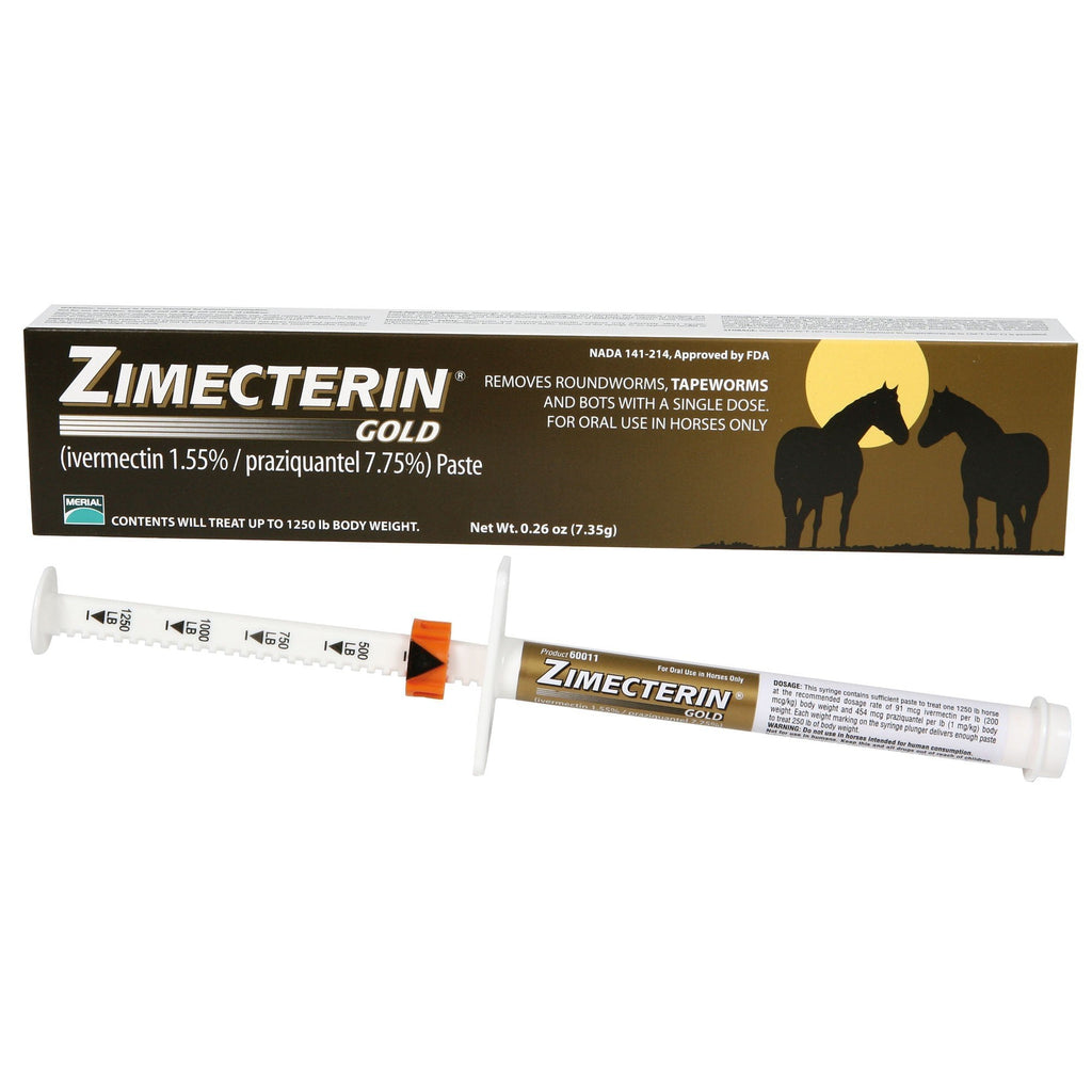 Merial Zimecterin Gold Paste Horse Wormer That Controls 47 Species and Stages of Parasites - BeesActive Australia