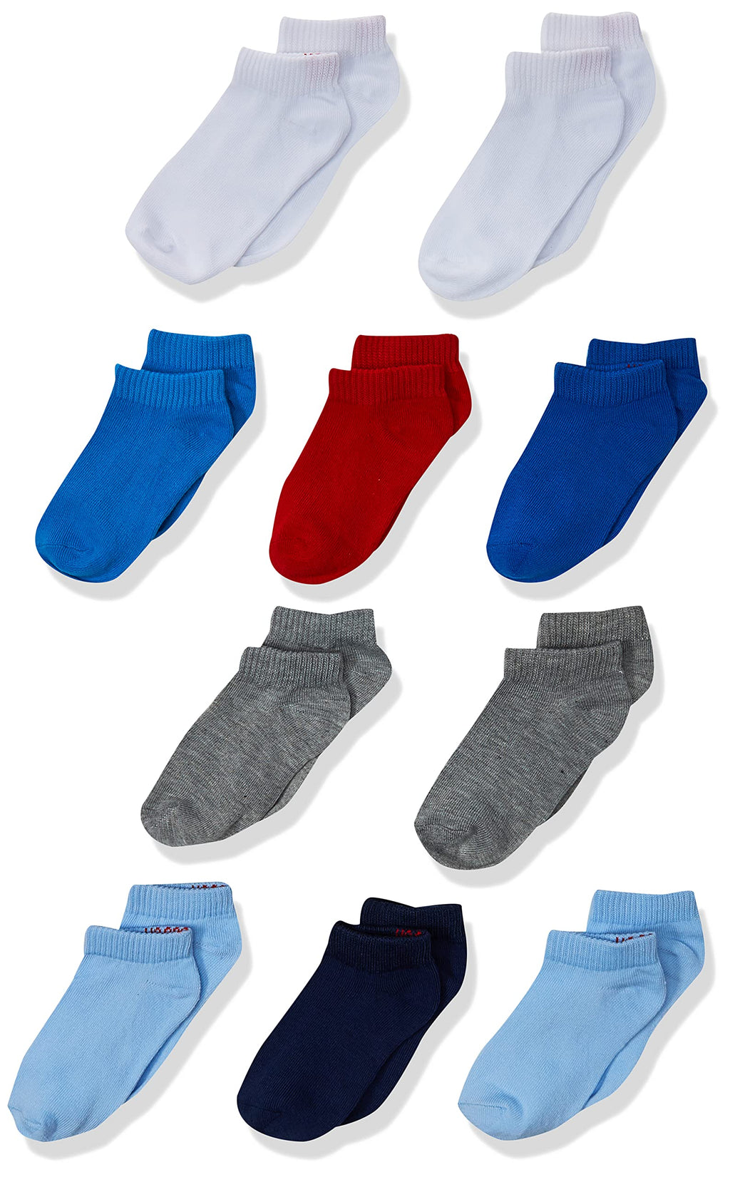 Hanes Boys' 10-Pack Toddler Assorted Colors EZ Sort Matching with Reinforced Heel and Toe Low Cut Socks 6-12 Months - BeesActive Australia