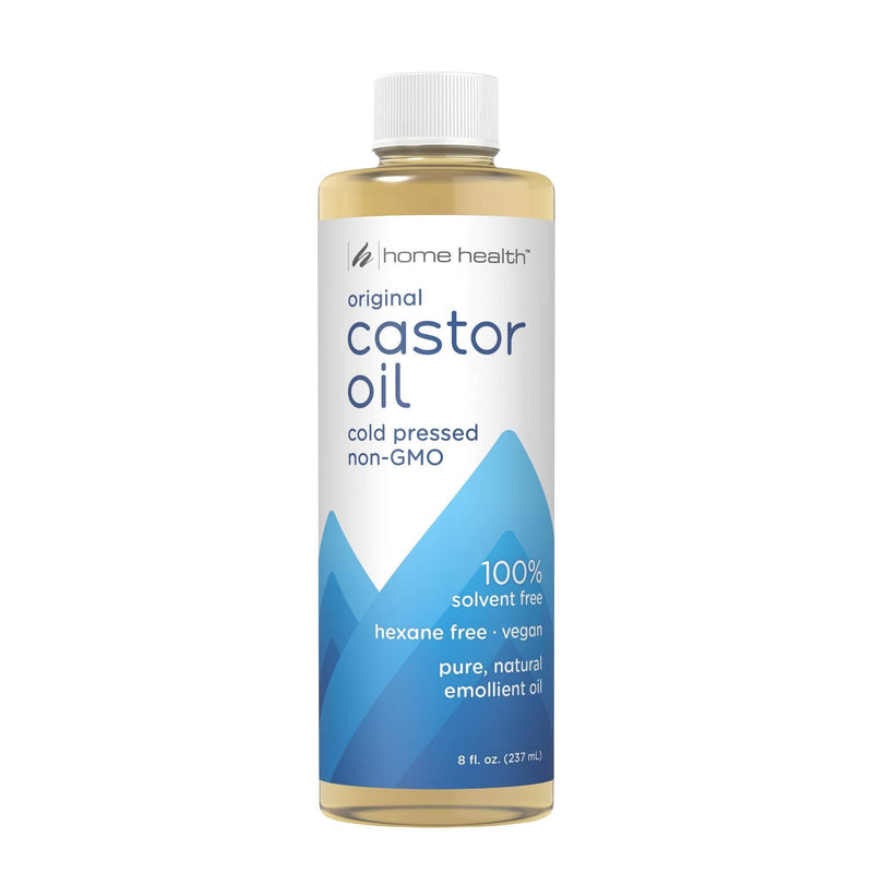 Home Health Original Castor Oil - 8 fl oz - Promotes Healthy Hair & Skin, Natural Skin Moisturizer - Pure, Cold Pressed, Non-GMO, Hexane-Free, Solvent-Free, Paraben-Free, Vegan - BeesActive Australia