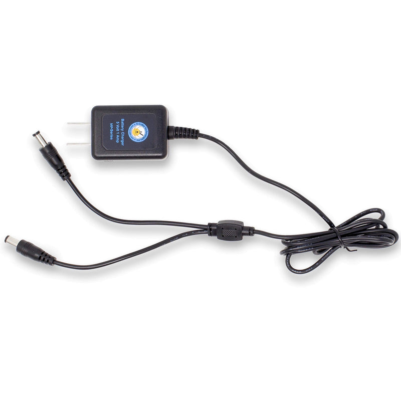 Educator CHARGER-300/400 Dual Lead Charger for Series 300, 400, RX, FOB and BP-504 Barkless Training Collars with Round Charging Ports, Black - BeesActive Australia