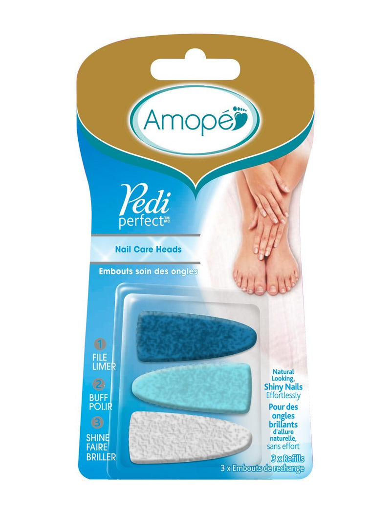 Amope Pedi Perfect Electronic Nail File Refills, 3 Count, - BeesActive Australia