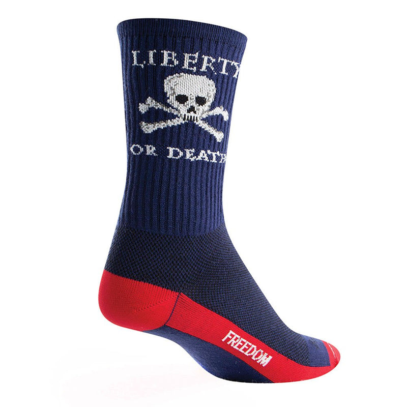 SockGuy Men's Crew Cuff Liberty or Death Socks Large-X-Large - BeesActive Australia