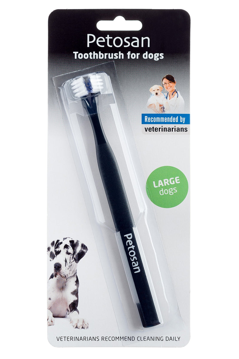 Petosan Double-Headed Toothbrush for Dogs Large 35+ lbs - BeesActive Australia