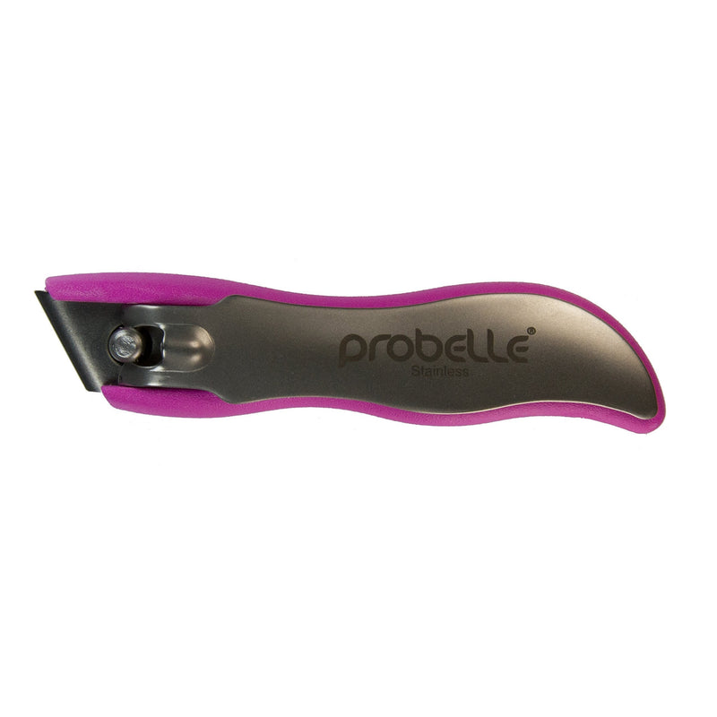 Probelle Toenail Clippers Stainless Steel Straight Design (Pink) Pink - BeesActive Australia