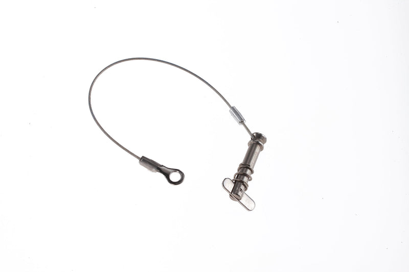[AUSTRALIA] - Attwood 66202-3 Heavy-Duty Tethered Spring-Loaded 1/4-Inch Clevis Pin with Cable Lanyard, One Size, Silver 
