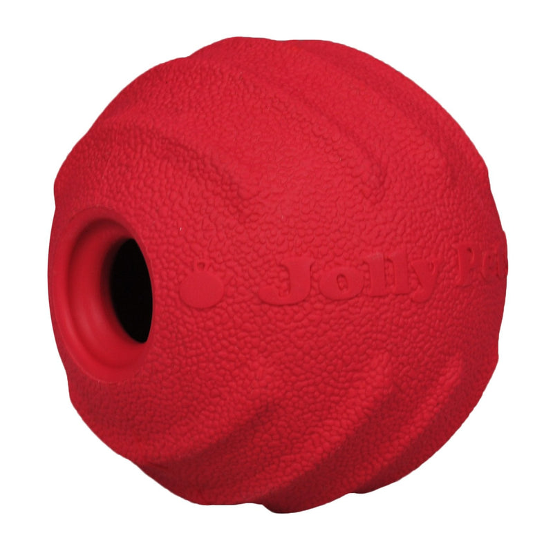 Jolly Pets Tuff Tosser Bouncing Ball Tog Toy/Treat Holder, 4 Inches, Red Red 4" Tuff Tosser - BeesActive Australia