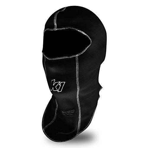 [AUSTRALIA] - K1 Race Gear Single Layer Nomex Head Sock/Balaclava (Black) (26-SLH-N) Black 