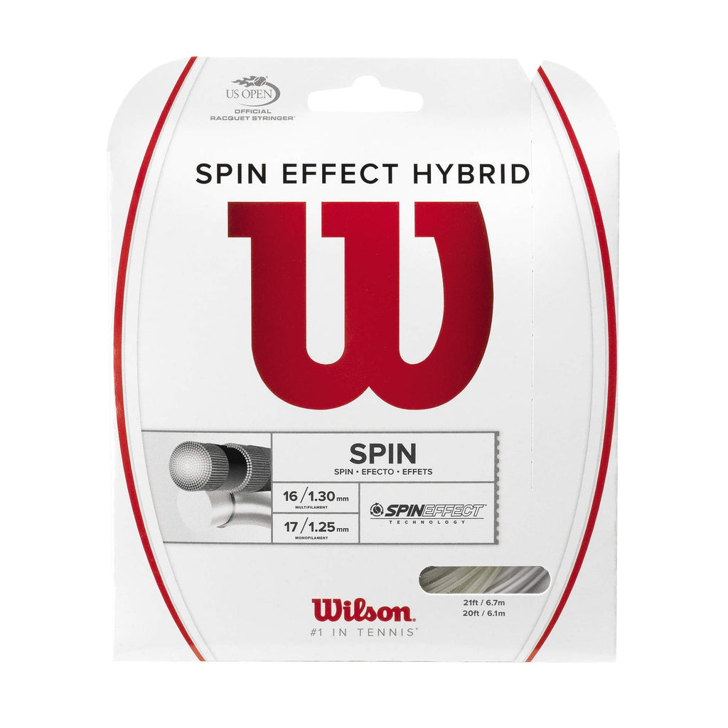 WILSON Sporting Goods Spin Effect Hybrid Tennis String, White, One Size - BeesActive Australia
