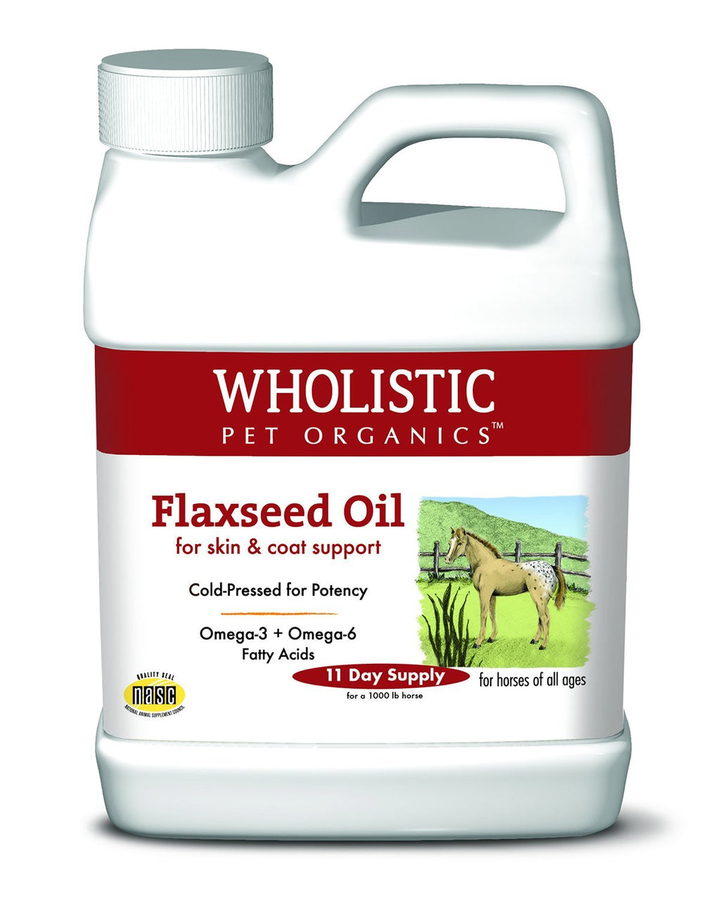[AUSTRALIA] - Wholistic Pet Organics Equine Flax Seed Oil Supplement, 16 fl. oz 
